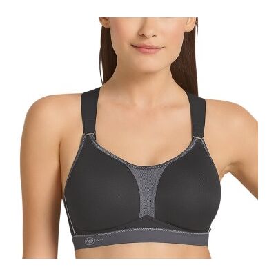 Anita BH Active Racerback Sports Bra Schwarz/Grau B 75 Damen Anita BH Active Racerback Sports Bra Schwarz/Grau B 75 Damen