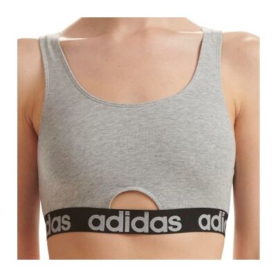 adidas Damen Smart Cotton Scoop Bralette - Größe XL - Grau - Kleidung adidas Damen Smart Cotton Scoop Bralette - Größe XL - Grau - Kleidung