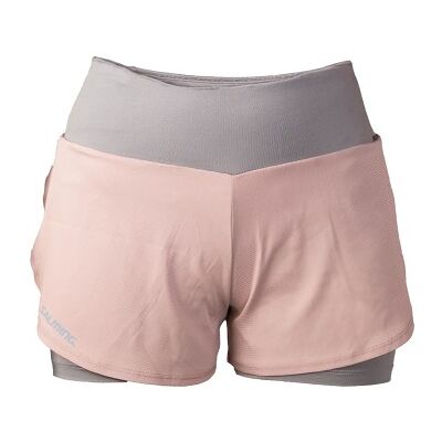 Salming Essential Shorts Women Grau/Rosa Polyester Medium Damen Salming Essential Shorts Women Grau/Rosa Polyester Medium Damen