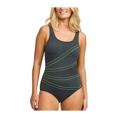 Damella Keira Chlorine Resistant Swimsuit 36-50 Khaki Polyester 54 Damen Damella Keira Chlorine Resistant Swimsuit 36-50 Khaki Polyester 54 Damen