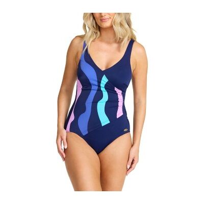 Damella Julia Basic Swimsuit Rosa/Blau 42 Damen Damella Julia Basic Swimsuit Rosa/Blau 42 Damen