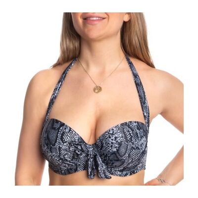 Missya Rose Bikini Strapless Halterneck Print Schwarz gemustert D 80 Damen Missya Rose Bikini Strapless Halterneck Print Schwarz gemustert D 80 Damen