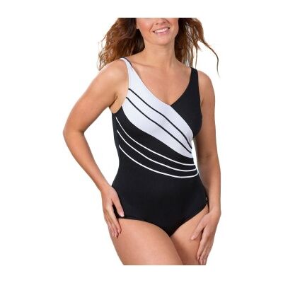 Trofé Trofe Chlorine-resistant Swimsuit Schwarz/Weiß Polyester 52 Damen Trofé Trofe Chlorine-resistant Swimsuit Schwarz/Weiß Polyester 52 Damen