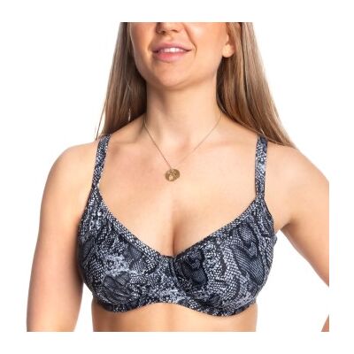 Missya Bell Bikini Wire Bra Print Schwarz gemustert D 80 Damen Missya Bell Bikini Wire Bra Print Schwarz gemustert D 80 Damen