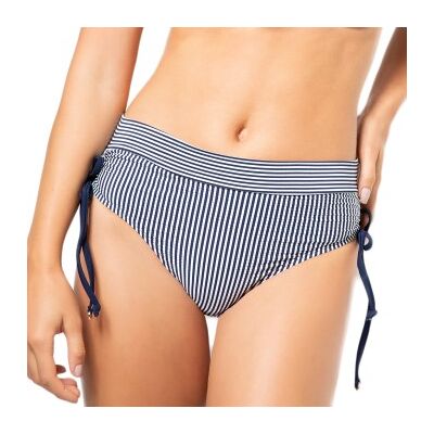 Panos Emporio Reef Olympia High Waist Brief Weiß/Marine Polyamid 36 Damen Panos Emporio Reef Olympia High Waist Brief Weiß/Marine Polyamid 36 Damen