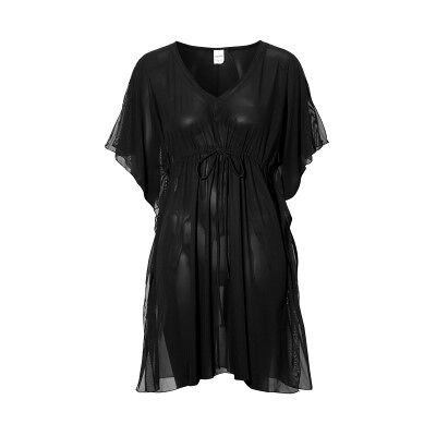 Damella Selma Basic Cover Up Tunica Schwarz Polyamid One Size Damen Damella Selma Basic Cover Up Tunica Schwarz Polyamid One Size Damen