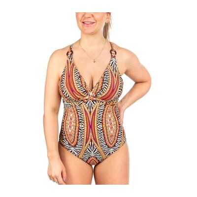 Missya Lucca Swimsuit Orange gemustert 36 Damen Missya Lucca Swimsuit Orange gemustert 36 Damen