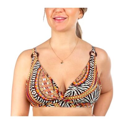 Missya Lucca Bikini Top Orange gemustert 40 Damen Missya Lucca Bikini Top Orange gemustert 40 Damen