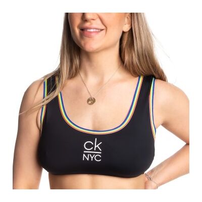 Calvin Klein Pride Bralette Bikini Schwarz Medium Damen Calvin Klein Pride Bralette Bikini Schwarz Medium Damen