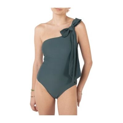 Missya Capri One Shoulder Swimsuit Dunkelgrün 42 Damen Missya Capri One Shoulder Swimsuit Dunkelgrün 42 Damen