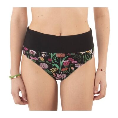 Chantelle Flowers High Waist Bikini Brief Schwarz geblümt 38 Damen Chantelle Flowers High Waist Bikini Brief Schwarz geblümt 38 Damen