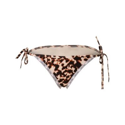 Calvin Klein Core Logo Tape Tie Side Bikini Brief Braun gemustert Medium Damen Calvin Klein Core Logo Tape Tie Side Bikini Brief Braun gemustert Medium Damen