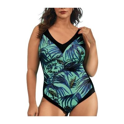Anita Leaf Deluxe Swimsuit Mixed E 42 Damen Anita Leaf Deluxe Swimsuit Mixed E 42 Damen
