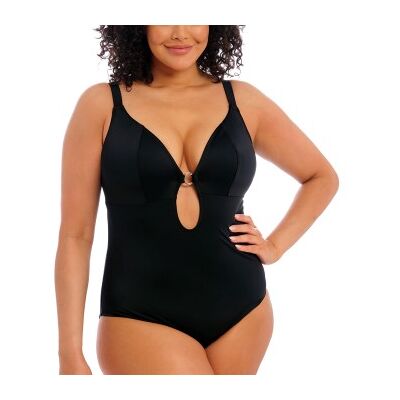 Elomi Plain Sailing Non Wired Plunge Swimsuit Schwarz L 95 Damen Elomi Plain Sailing Non Wired Plunge Swimsuit Schwarz L 95 Damen