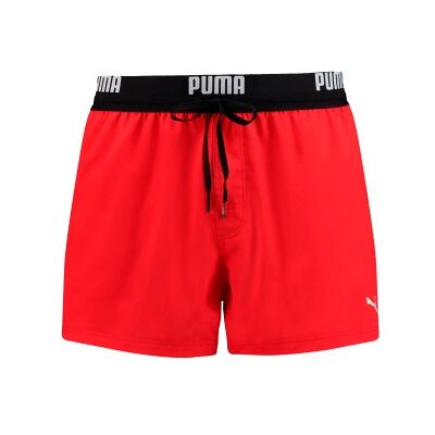 Puma Badehosen Logo Short Length Swim Shorts Rot Polyester X-Small Herren Puma Badehosen Logo Short Length Swim Shorts Rot Polyester X-Small Herren