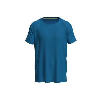 Stedman Blaues Mesh-T-Shirt - Active 140 Raglan Stedman Blaues Mesh-T-Shirt - Active 140 Raglan