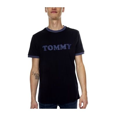 Tommy Hilfiger Sleep CN SS Tee Logo Shirt Dunkelblau Baumwolle Medium Herren Tommy Hilfiger Sleep CN SS Tee Logo Shirt Dunkelblau Baumwolle Medium Herren