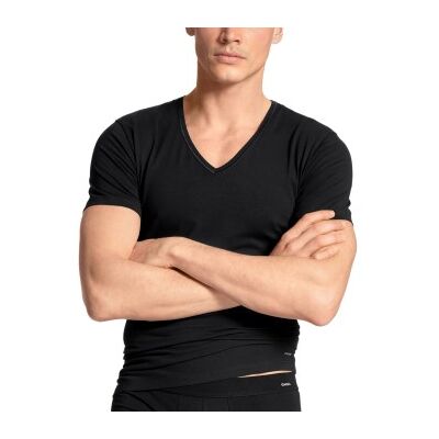 Calida Cotton Code V-Shirt Schwarz Baumwolle X-Large Herren Calida Cotton Code V-Shirt Schwarz Baumwolle X-Large Herren