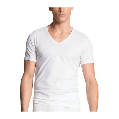 Calida Cotton Code V-Shirt Weiß Baumwolle Medium Herren Calida Cotton Code V-Shirt Weiß Baumwolle Medium Herren