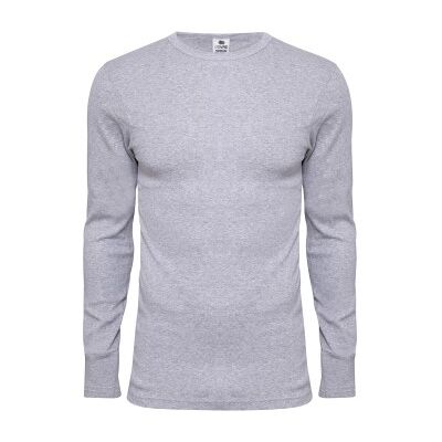 Dovre Long Sleeve Crew Neck Grau Baumwolle Large Herren Dovre Long Sleeve Crew Neck Grau Baumwolle Large Herren