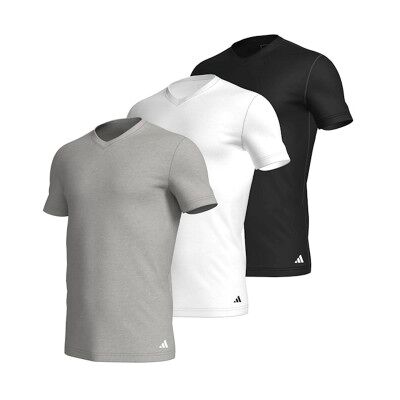 adidas 3P Active Flex Cotton V-Neck T-Shirt Mixed Baumwolle XX-Large Herren adidas 3P Active Flex Cotton V-Neck T-Shirt Mixed Baumwolle XX-Large Herren