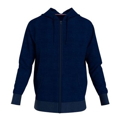 Tommy Hilfiger Tonal Relaxed Fit Lounge Hoody Dunkelblau Medium Herren Tommy Hilfiger Tonal Relaxed Fit Lounge Hoody Dunkelblau Medium Herren