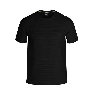 BOSS Rib T Shirt Schwarz Baumwolle Large Herren BOSS Rib T Shirt Schwarz Baumwolle Large Herren