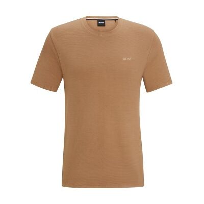 BOSS Rib T Shirt Braun Baumwolle XX-Large Herren BOSS Rib T Shirt Braun Baumwolle XX-Large Herren