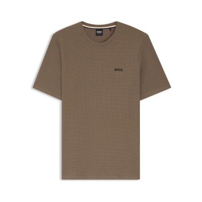 BOSS Waffle T Shirt Hellbraun Large Herren BOSS Waffle T Shirt Hellbraun Large Herren