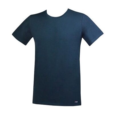 FILA Round Neck T-Shirt Navy Baumwolle Medium Herren FILA Round Neck T-Shirt Navy Baumwolle Medium Herren