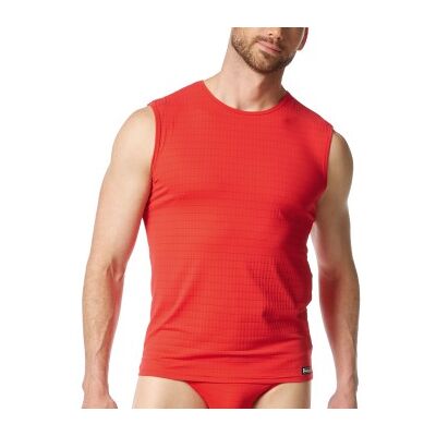 Bruno Banani Check Line 2 0 Tanktop Rot Polyamid Large Herren Bruno Banani Check Line 2 0 Tanktop Rot Polyamid Large Herren