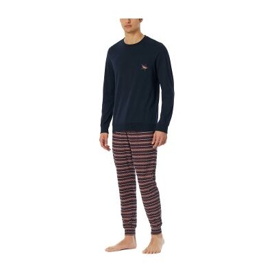 Schiesser X-Mas Long Pajamas Blau/Rot Baumwolle 54 Herren Schiesser X-Mas Long Pajamas Blau/Rot Baumwolle 54 Herren