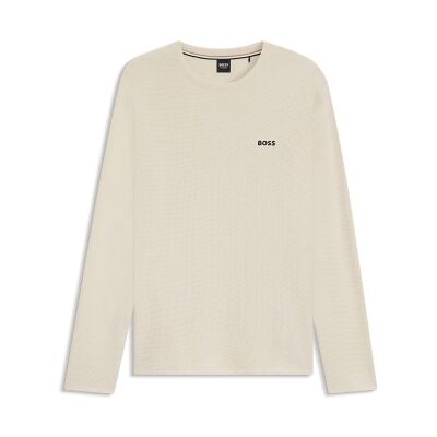 BOSS Waffle Sweatshirt Offwhite XX-Large Herren BOSS Waffle Sweatshirt Offwhite XX-Large Herren