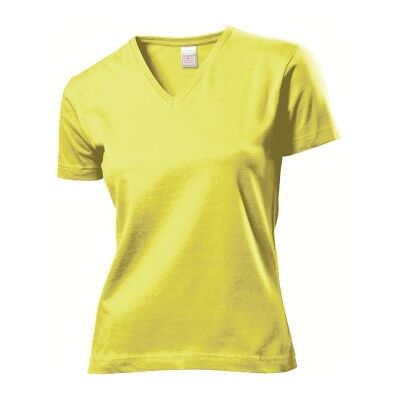 Stedman Classics Gelb V-Ausschnitt Damen T-Shirt - T-Shirt Stedman Classics Gelb V-Ausschnitt Damen T-Shirt - T-Shirt