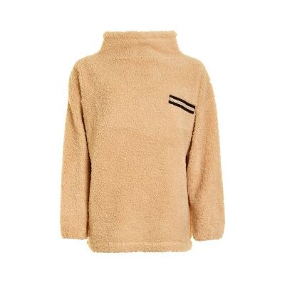 Missya Teddy Sweatshirt Beige Polyester X-Small Damen Missya Teddy Sweatshirt Beige Polyester X-Small Damen