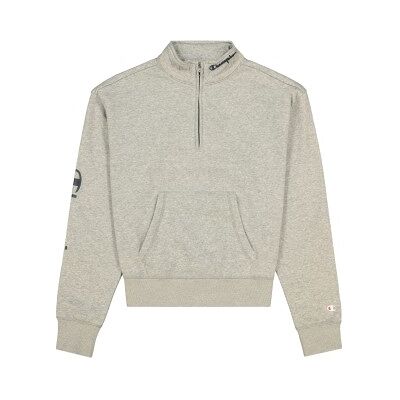 Champion American Classics Half Zip Sweatshirt Grau Small Damen Champion American Classics Half Zip Sweatshirt Grau Small Damen