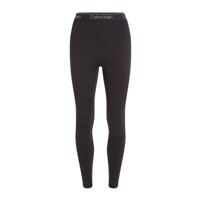 Calvin Klein Sport Ribbed 7/8 Leggins Schwarz Polyester X-Large Damen Calvin Klein Sport Ribbed 7/8 Leggins Schwarz Polyester X-Large Damen