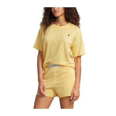 Polo Ralph Lauren Short Sleeve Shirt And Short Set Gelb Medium Damen Polo Ralph Lauren Short Sleeve Shirt And Short Set Gelb Medium Damen