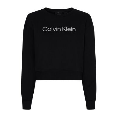 Calvin Klein Sport Essentials PW Pullover Sweater Schwarz Baumwolle X-Large Damen Calvin Klein Sport Essentials PW Pullover Sweater Schwarz Baumwolle X-Large Damen