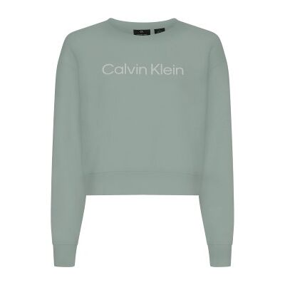 Calvin Klein Sport Essentials PW Pullover Sweater Blau Baumwolle Medium Damen Calvin Klein Sport Essentials PW Pullover Sweater Blau Baumwolle Medium Damen