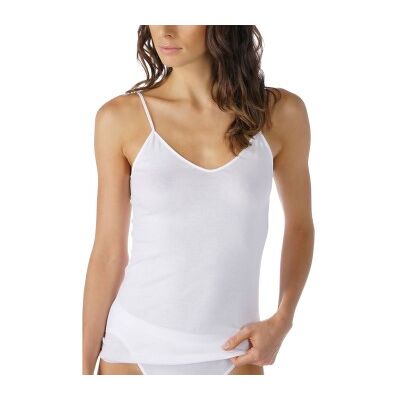 Mey Noblesse Spaghetti Top Weiß Baumwolle 44 Damen Mey Noblesse Spaghetti Top Weiß Baumwolle 44 Damen