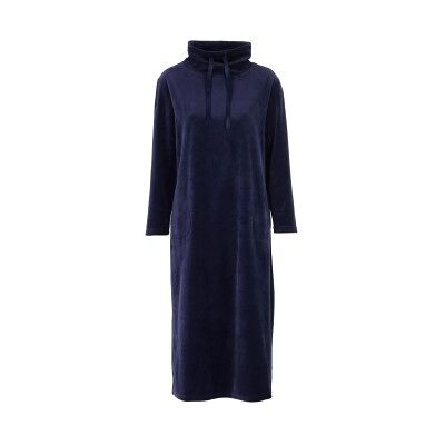 Damella Velour Cosy Dress Marine Medium Damen Damella Velour Cosy Dress Marine Medium Damen