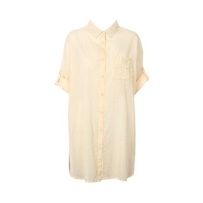 Missya Siena Beach Shirt Elfenbein Baumwolle Small Damen Missya Siena Beach Shirt Elfenbein Baumwolle Small Damen