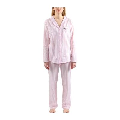 Esprit Calista Flannel Pyjamas Set Weiß/Rosa Baumwolle 36 Damen Esprit Calista Flannel Pyjamas Set Weiß/Rosa Baumwolle 36 Damen