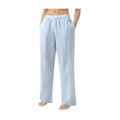 Mey Cotton Stripes Lounge Pants Weiß/Hellblau Baumwolle XX-Large Damen Mey Cotton Stripes Lounge Pants Weiß/Hellblau Baumwolle XX-Large Damen