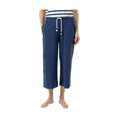 Mey Solid Love Wide Leg Lounge Pants Navy Baumwolle Medium Damen Mey Solid Love Wide Leg Lounge Pants Navy Baumwolle Medium Damen