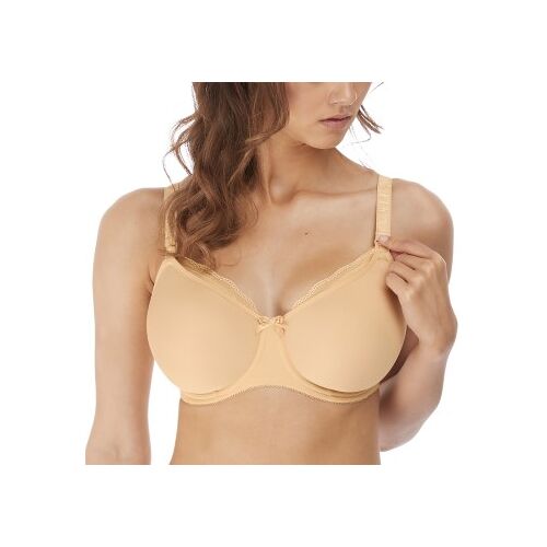 Freya BH Pure Underwire Moulded Nursing Bra Beige Nylon L 65 Damen