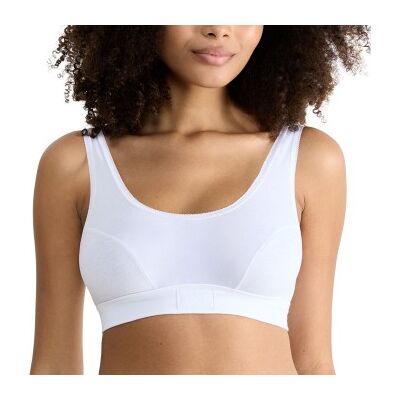 Sloggi BH Double Comfort Top Weiß Baumwolle 40 Damen Sloggi BH Double Comfort Top Weiß Baumwolle 40 Damen