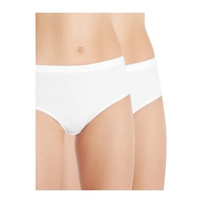 DIM 2P Coton Stretch Plus MyBio Maxi Weiß Ökologische Baumwolle X-Large Damen DIM 2P Coton Stretch Plus MyBio Maxi Weiß Ökologische Baumwolle X-Large Damen