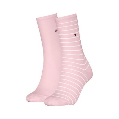 Tommy Hilfiger 2P Classic Small Stripe Socks Hellrosa Gr 39/42 Damen Tommy Hilfiger 2P Classic Small Stripe Socks Hellrosa Gr 39/42 Damen